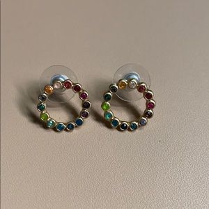 J Crew rainbow earrings